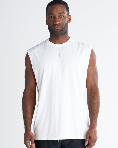 Core Raglan Cutoff - White