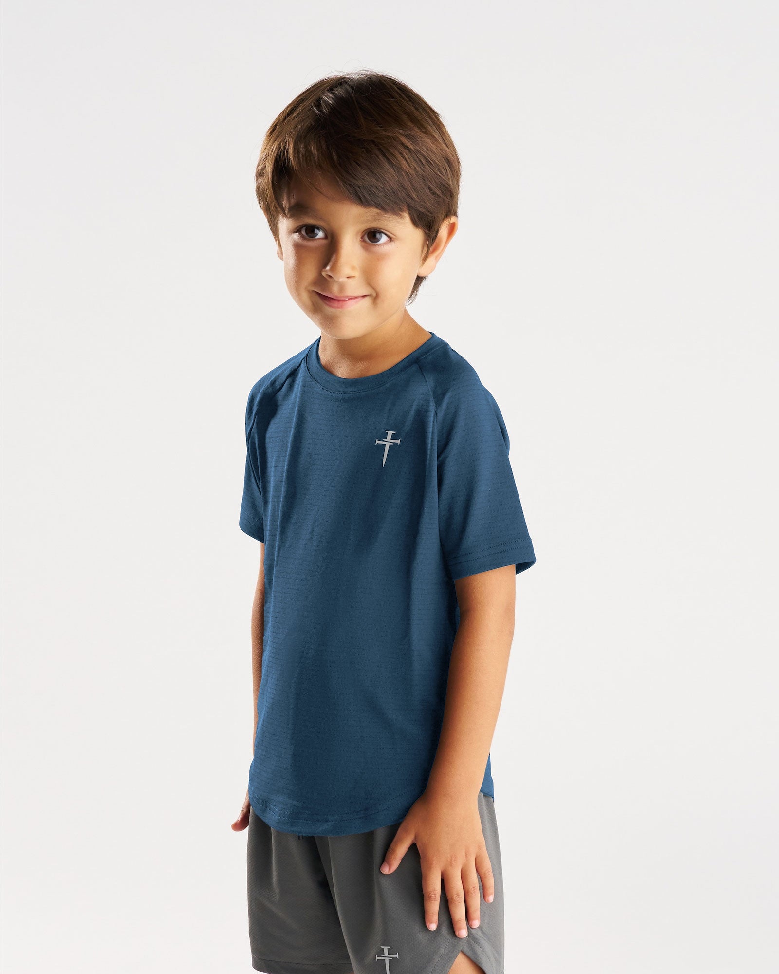 Youth Aion-Lite™ Tee "Cross" - Midnight Navy