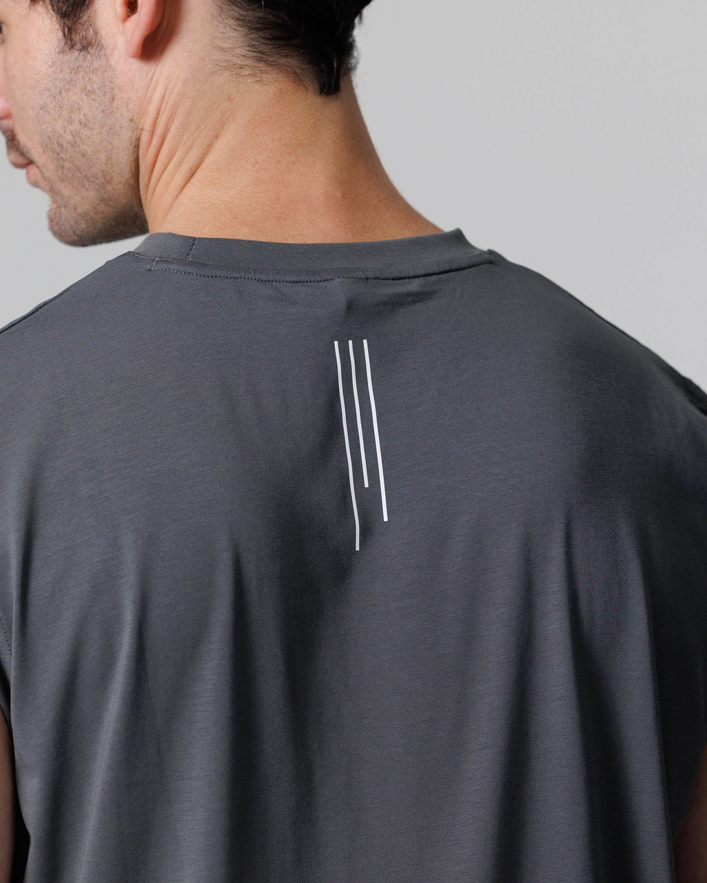 Core Oversized Muscle Tank - Space Grey
