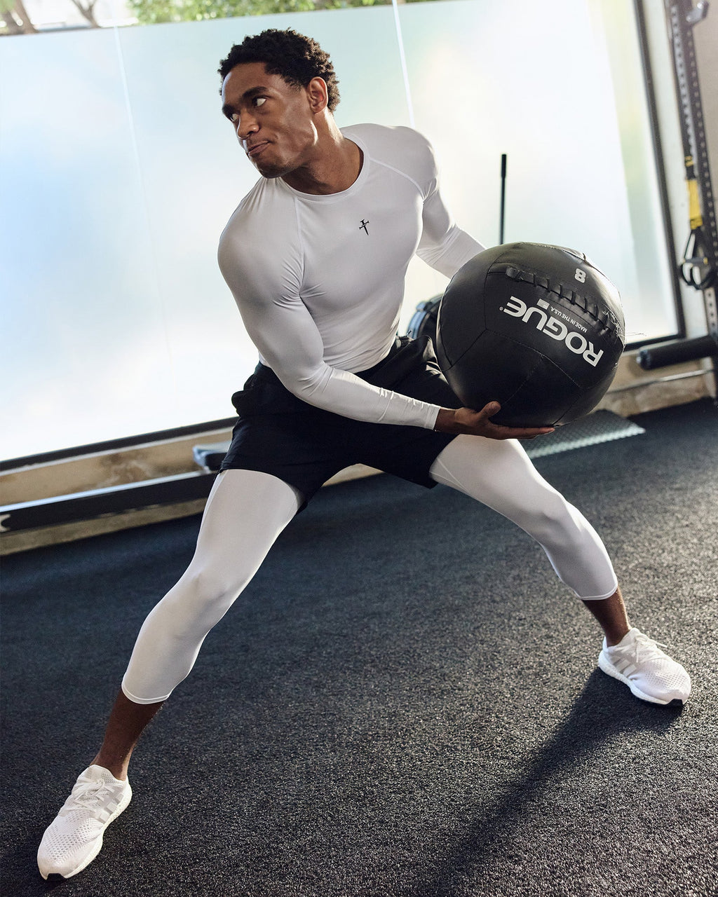 Baselayer 3/4 Length Legging - White
